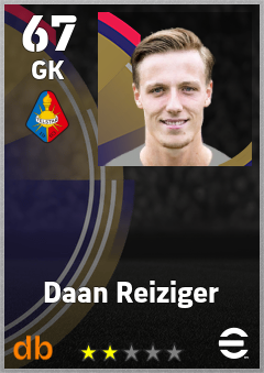 Daan Reiziger — GK, OVR 67, MAX 67