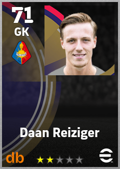 Daan Reiziger — GK, OVR 71, MAX 71