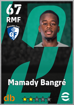 Mamady Bangré — RMF, OVR 67, MAX 67