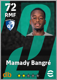Mamady Bangré — RMF, OVR 72, MAX 72