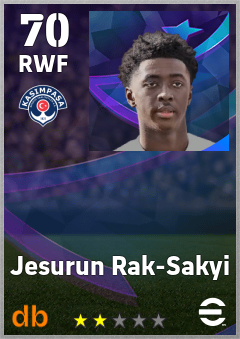 Jesurun Rak-Sakyi — RWF, OVR 70, MAX 70