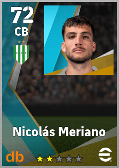 Nicolás Meriano eFootball player card
