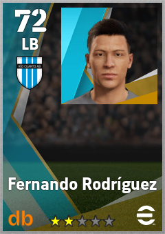 Fernando Rodríguez — LB, OVR 72, MAX 72