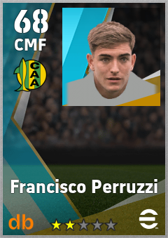Francisco Perruzzi — CMF, OVR 68, MAX 68