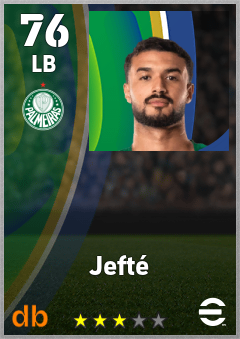 Jefté — LB, OVR 76, MAX 76