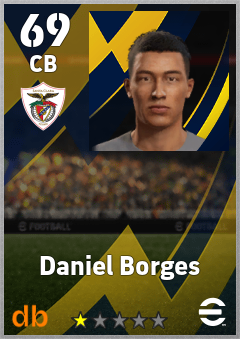 Daniel Borges — CB, OVR 69, MAX 69