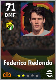 Federico Redondo eFootball player card