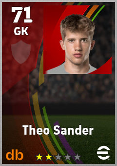 Theo Sander — GK, OVR 71, MAX 71