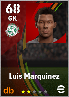 Luis Marquinez — GK, OVR 68, MAX 68