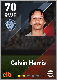 Calvin Harris — RWF, OVR 70, MAX 70