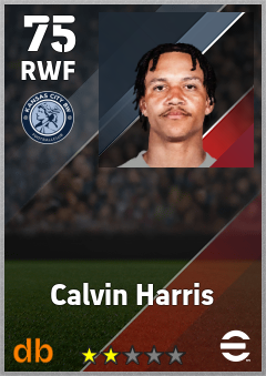 Calvin Harris — RWF, OVR 75, MAX 75