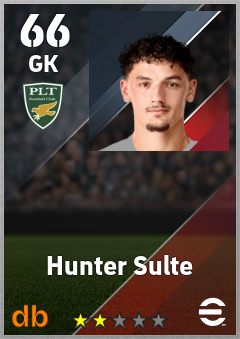 Hunter Sulte — GK, OVR 66, MAX 66