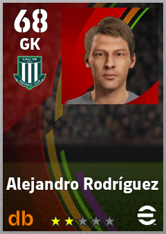 Alejandro Rodríguez — GK, OVR 68, MAX 68