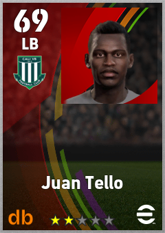 Juan Tello — LB, OVR 69, MAX 69