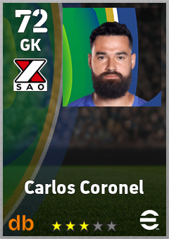 Carlos Coronel — GK, OVR 72, MAX 72