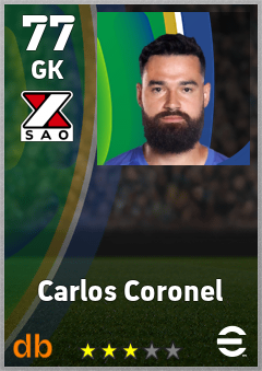 Carlos Coronel — GK, OVR 77, MAX 77