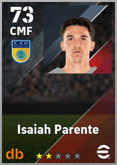 Isaiah Parente — CMF, OVR 73, MAX 73
