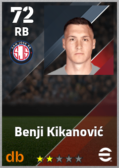 Benji Kikanović — RB, OVR 72, MAX 72