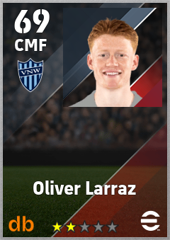 Oliver Larraz — CMF, OVR 69, MAX 69