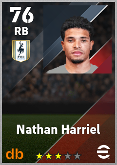 Nathan Harriel — RB, OVR 76, MAX 76