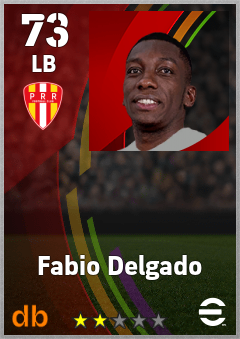 Fabio Delgado — LB, OVR 73, MAX 73