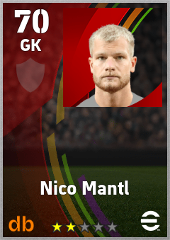 Nico Mantl eFootball player card