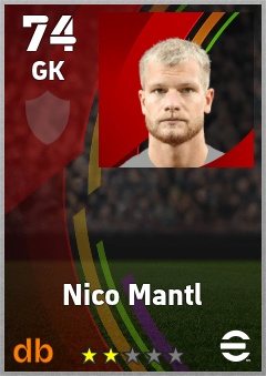 Nico Mantl — GK, OVR 74, MAX 74