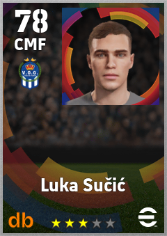 Luka Sučić — CMF, OVR 78, MAX 78