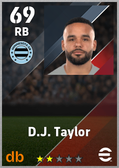 D.J. Taylor — RB, OVR 69, MAX 69