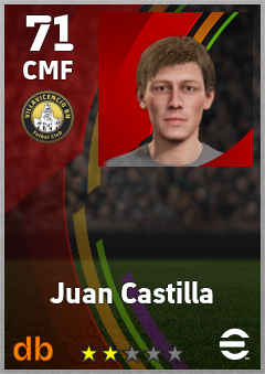 Juan Castilla — CMF, OVR 71, MAX 71