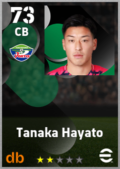 Tanaka Hayato — CB, OVR 73, MAX 73