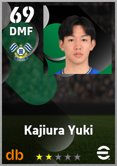 Kajiura Yuki — DMF, OVR 69, MAX 69