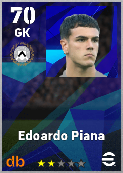 Edoardo Piana — GK, OVR 70, MAX 70
