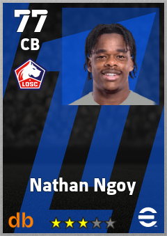 Nathan Ngoy — CB, OVR 77, MAX 77