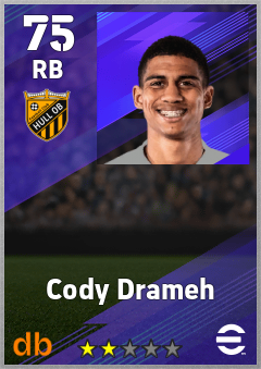 Cody Drameh eFootball player card