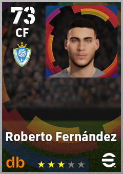 Roberto Fernández — CF, OVR 73, MAX 73