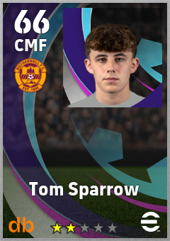 Tom Sparrow — CMF, OVR 66, MAX 66