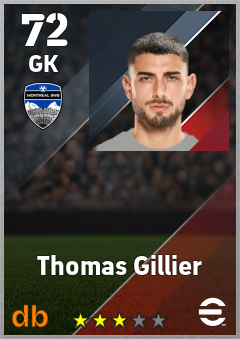 Thomas Gillier — GK, OVR 72, MAX 72