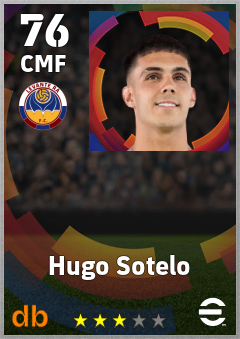Hugo Sotelo — CMF, OVR 76, MAX 76