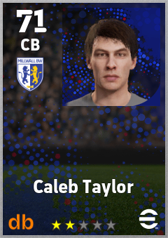 Caleb Taylor — CB, OVR 71, MAX 71