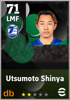 Utsumoto Shinya eFootball player card