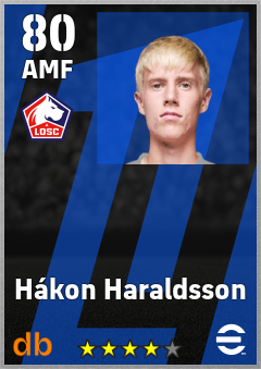 Hákon Haraldsson — AMF, OVR 80, MAX 80