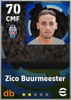 Zico Buurmeester eFootball player card