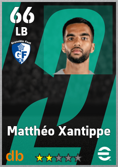 Matthéo Xantippe — LB, OVR 66, MAX 66