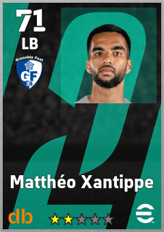 Matthéo Xantippe — LB, OVR 71, MAX 71