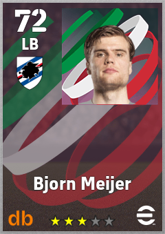Bjorn Meijer — LB, OVR 72, MAX 72