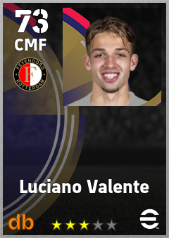Luciano Valente — CMF, OVR 73, MAX 73