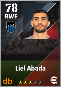 Liel Abada — RWF, OVR 78, MAX 78