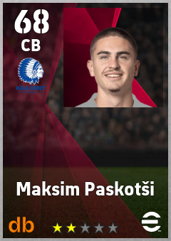 Maksim Paskotši — CB, OVR 68, MAX 68