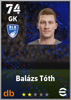 Balázs Tóth — GK, OVR 74, MAX 74